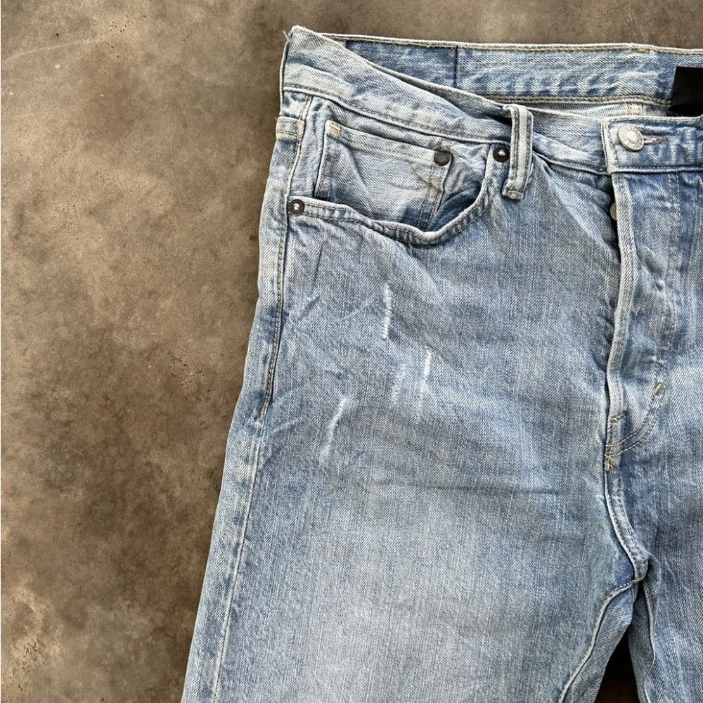 H&M Light Blue Distressed Jeans